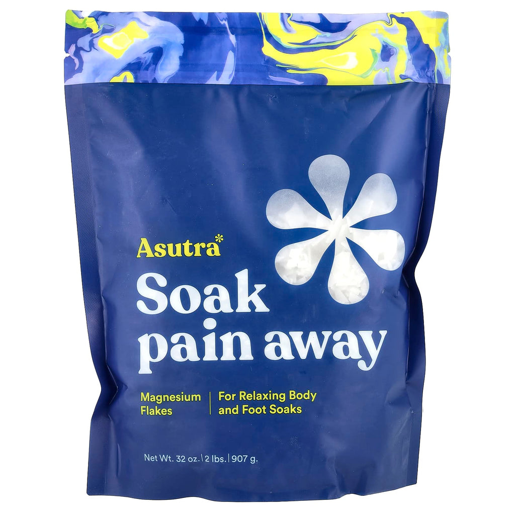 Asutra, Soak Pain Away, Magnesium Flakes, 32 oz (907 g)