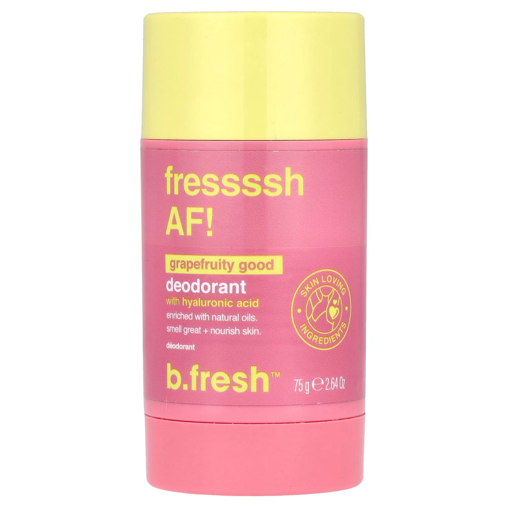 b.fresh, Deodorant with Hyaluronic Acid, Grapefruity Good, 2.64 oz (75 g)