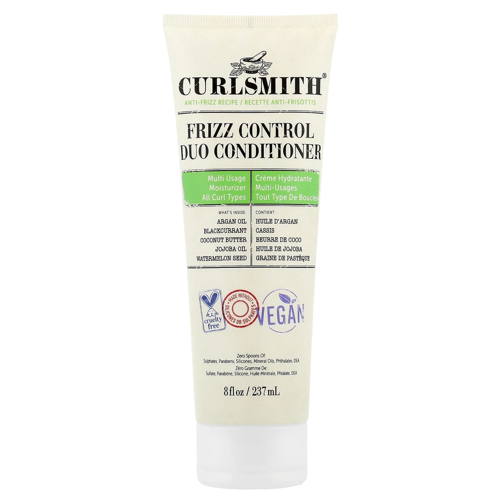 Curlsmith, Frizz Control Duo Conditioner, All Curl Types, 8 fl oz (237 ml)