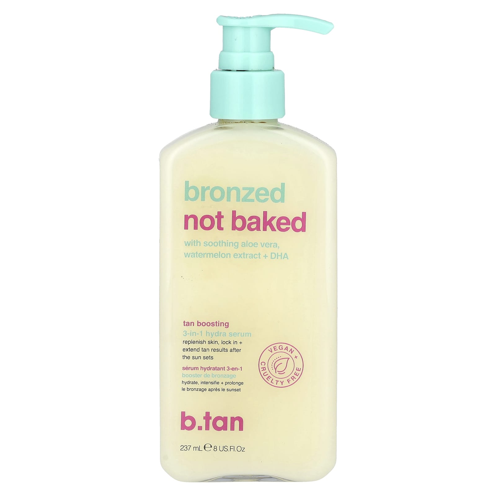 b.tan, Bronzed Not Baked, Tan Boosting, 3-in-1 Hydra Serum , 8 fl oz (237 ml)