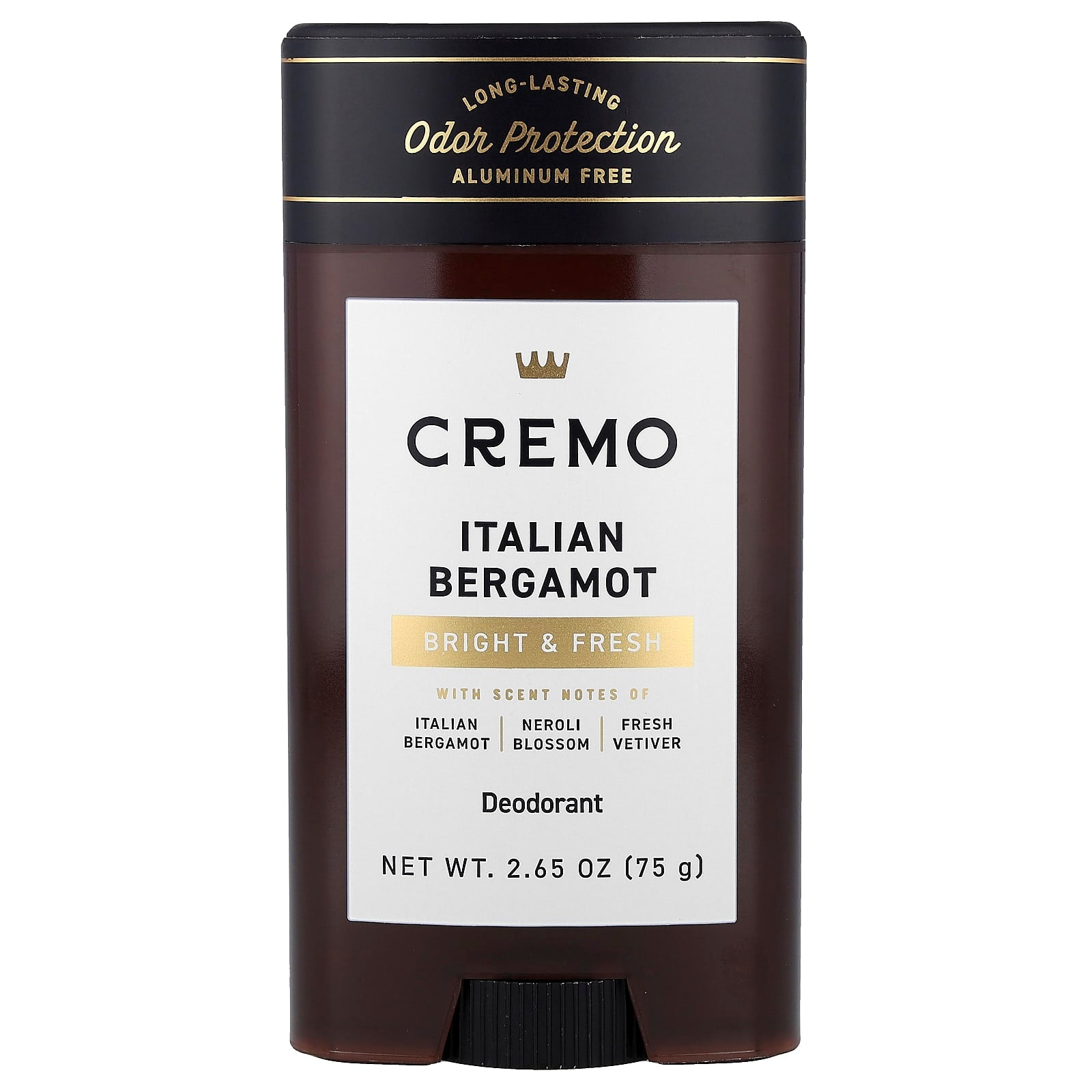 Cremo, Deodorant, Italian Bergamot, 2.65 oz (75 g)