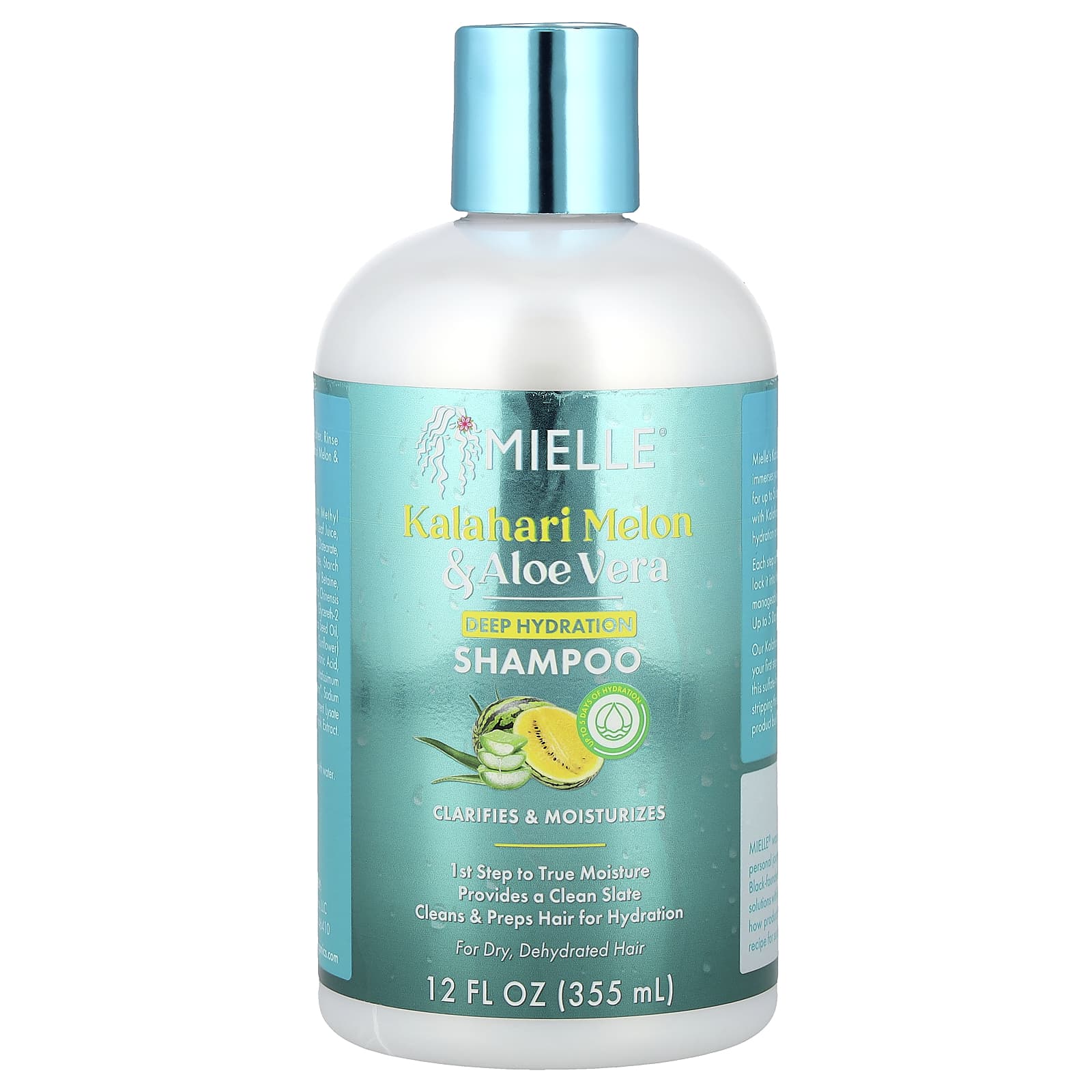Mielle, Deep Hydration Shampoo, For Dry, Dehydrated Hair, Kalahari Melon & Aloe Vera, 12 fl oz (355 ml)