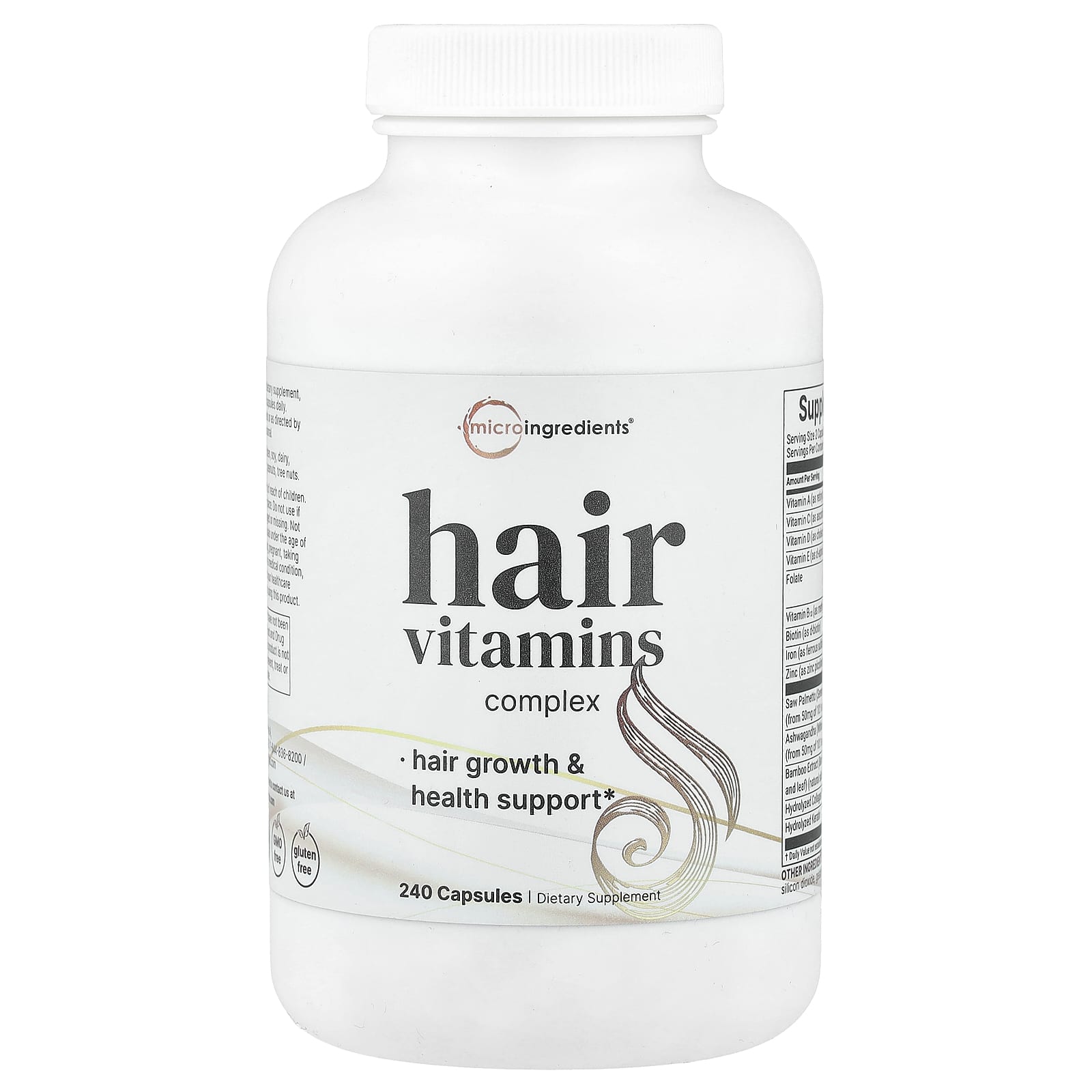 Micro Ingredients, Hair Vitamins Complex, 240 Capsules