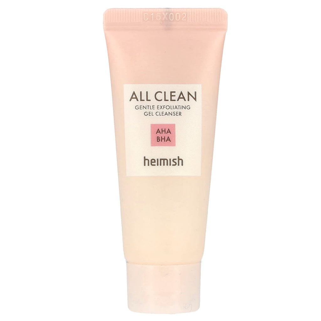 Heimish, All Clean, Gentle Exfoliating Gel Cleanser, AHA BHA, 0.67 fl oz (20 ml)