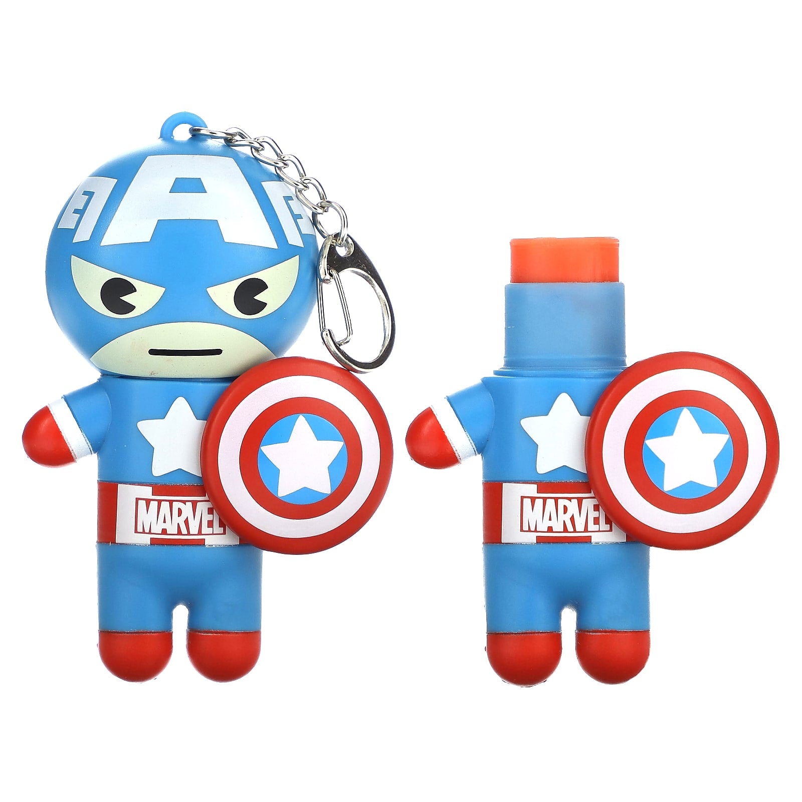 Lip Smacker, Marvel Captain America, Lip Balm, Red, White & Blue-Berry, 0.14 oz (4 g)