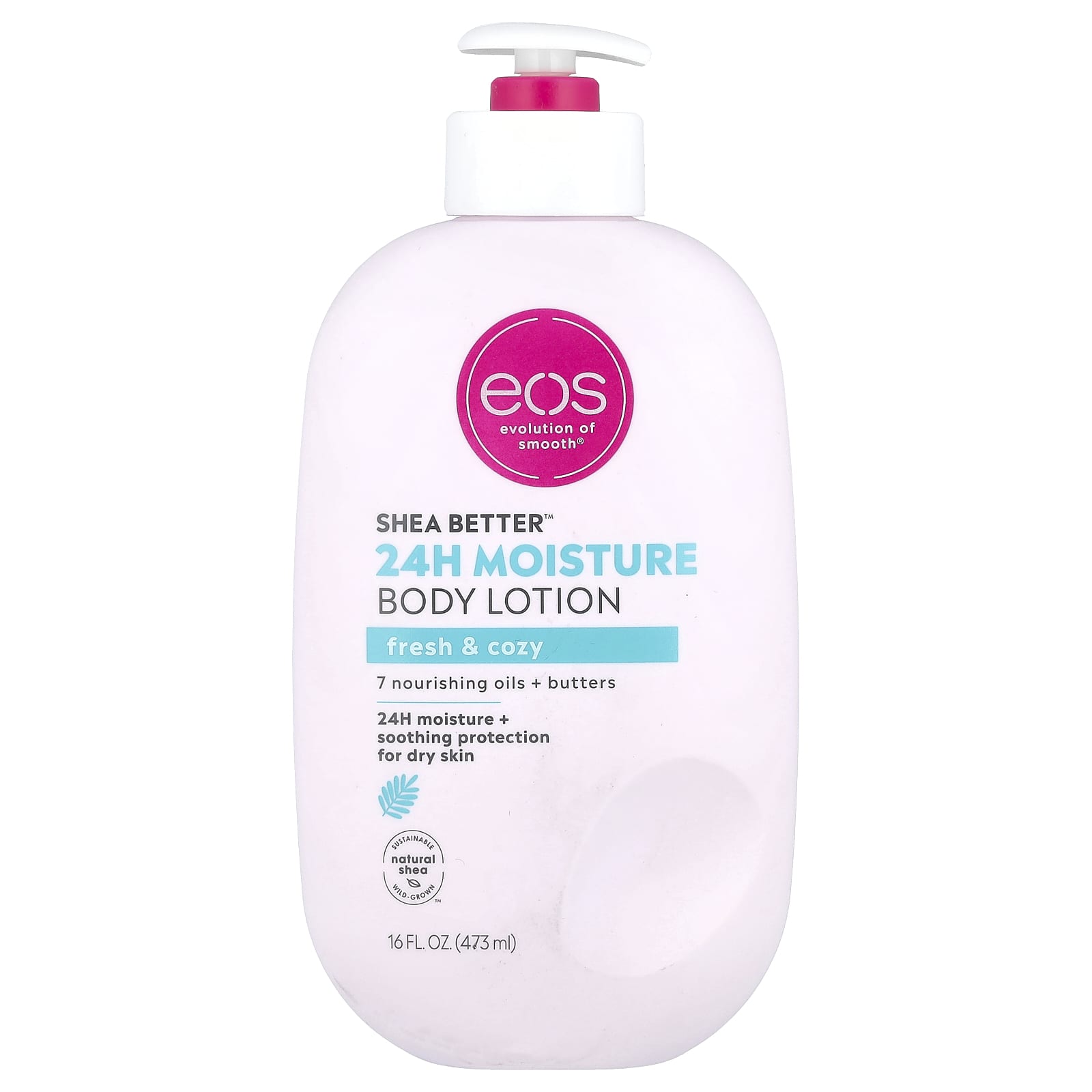 EOS, Shea Better™, 24H Moisture Body Lotion, Fresh & Cozy, 16 fl oz (473 ml)