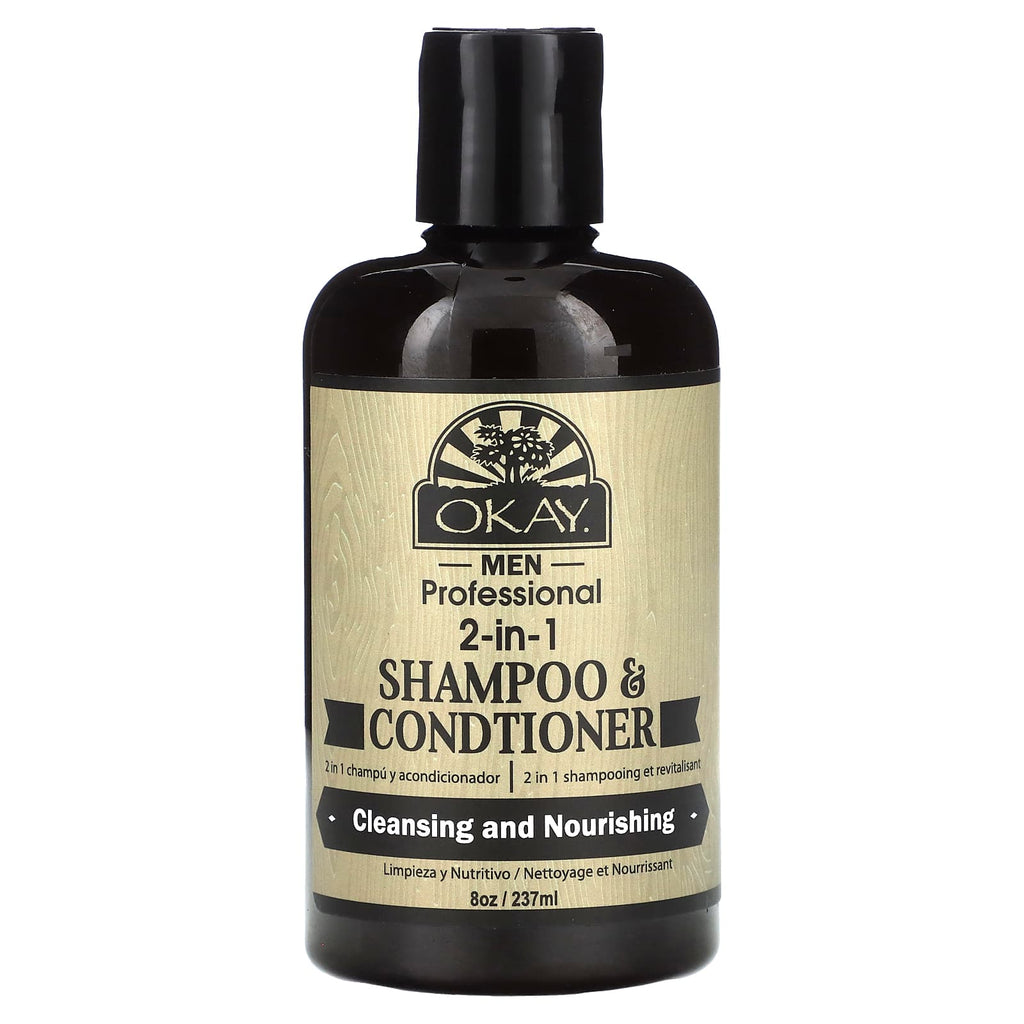 Okay Pure Naturals, Men Professional 2-in-1 Shampoo & Conditioner, 8 oz (237 ml)