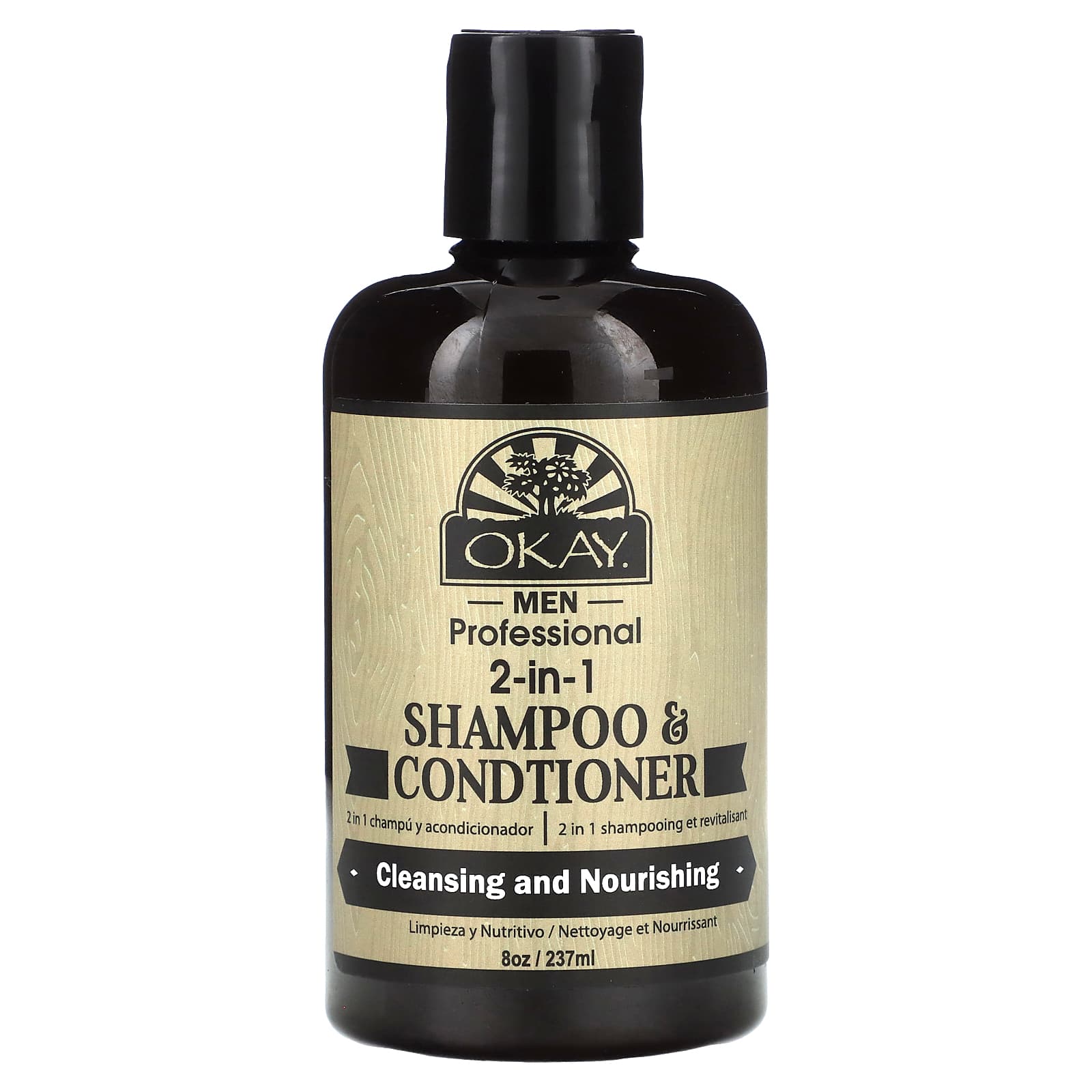 Okay Pure Naturals, Men Professional 2-in-1 Shampoo & Conditioner, 8 oz (237 ml)