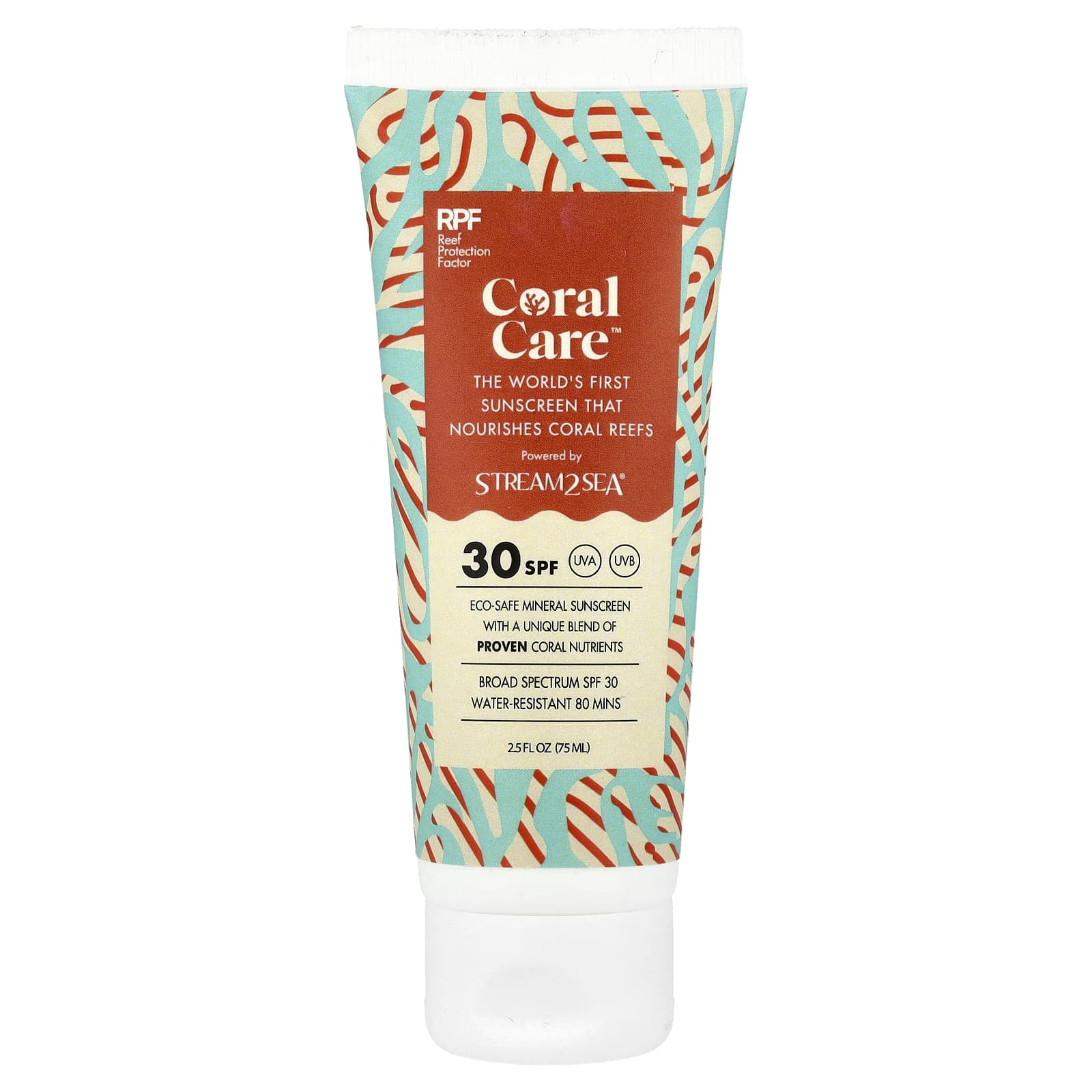 Stream2Sea, Coral Care™ Sunscreen, SPF 30, 2.5 fl oz (75 ml)