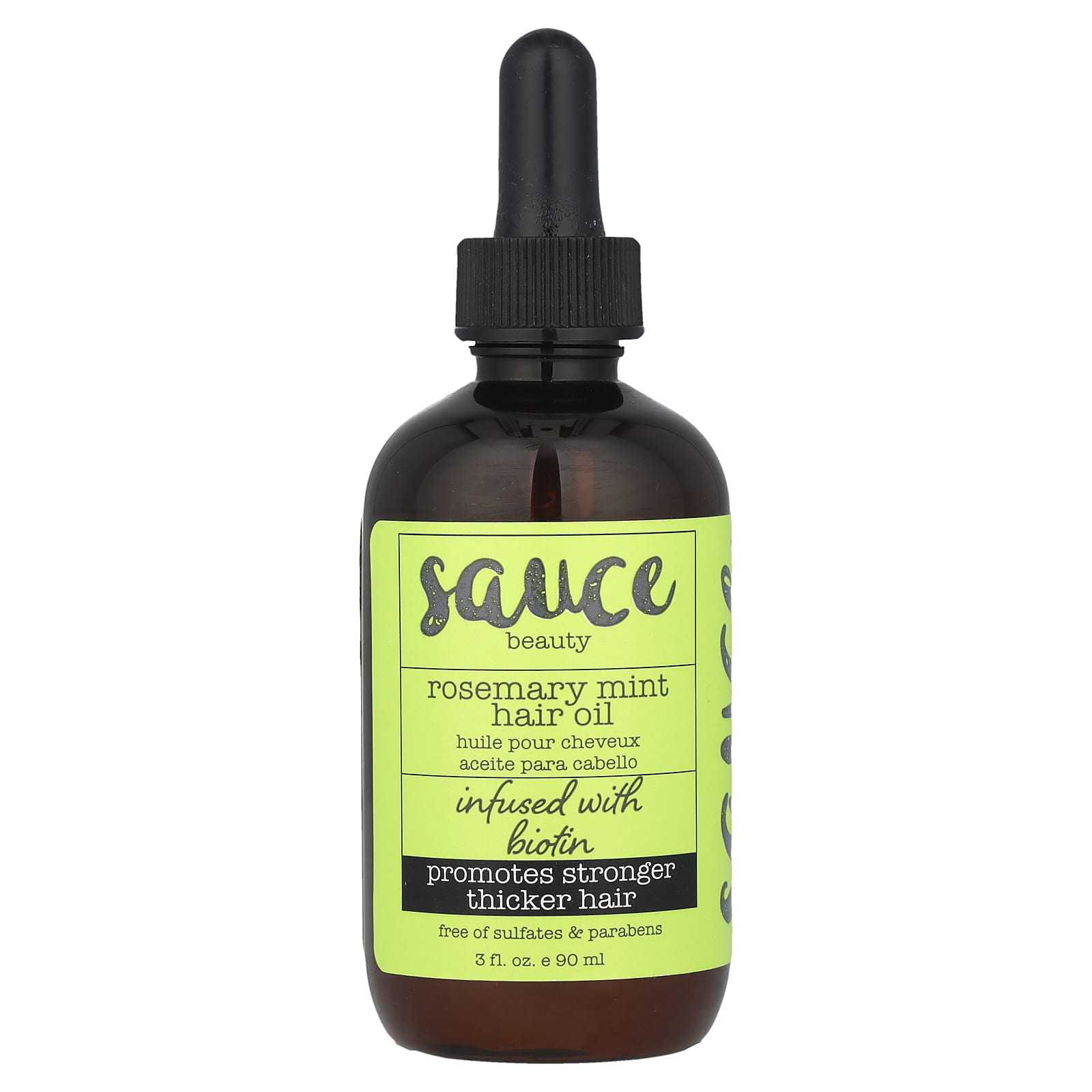 Sauce Beauty, Rosemary Mint Hair Oil, 3 fl oz (90 ml)
