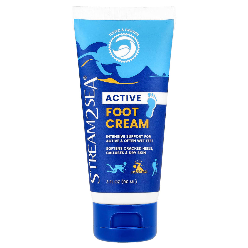 Stream2Sea, Active, Foot Cream, 3 fl oz (90 ml)