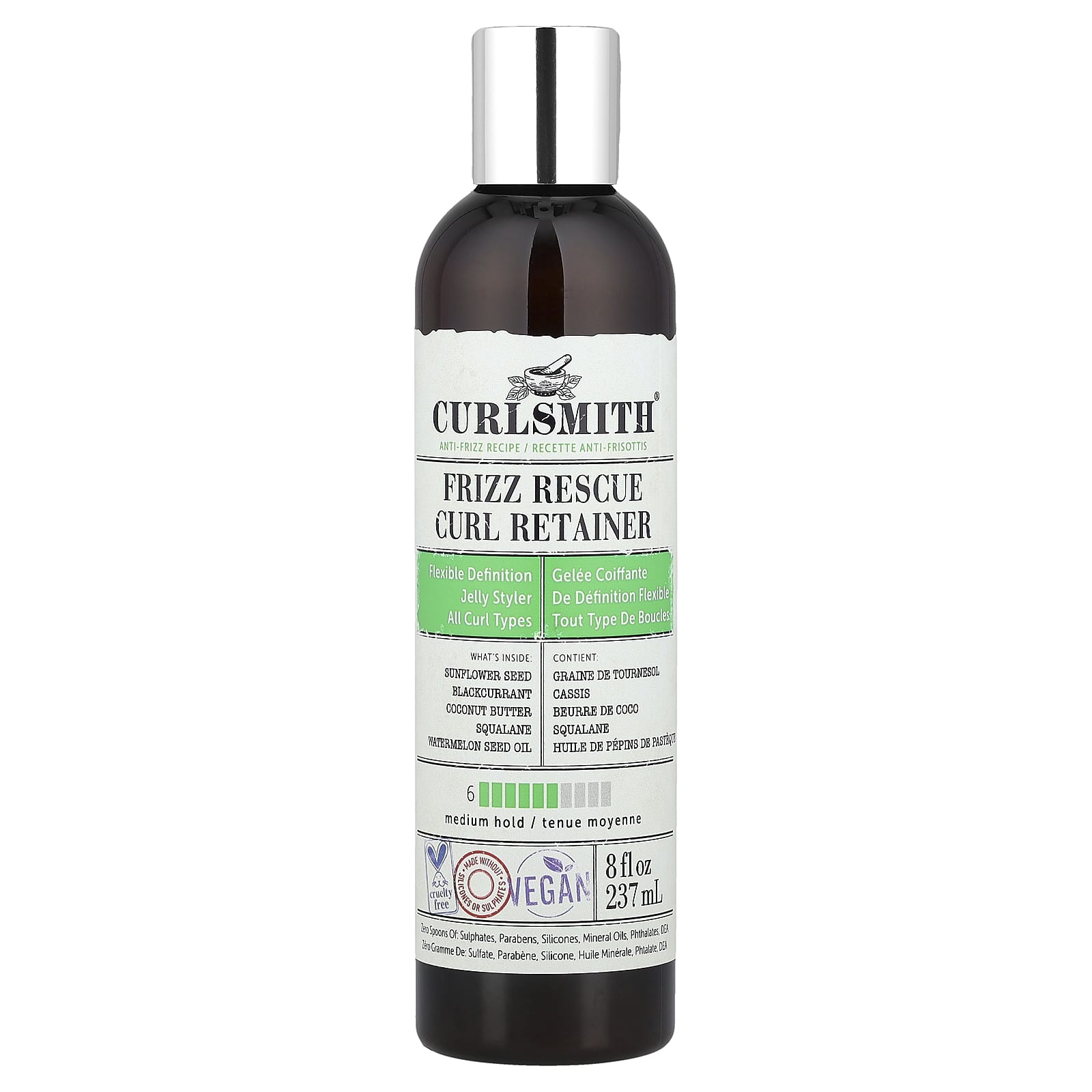 Curlsmith, Frizz Rescue Curl Retainer, Medium Hold, All Curl Types, 8 fl oz (237 ml)