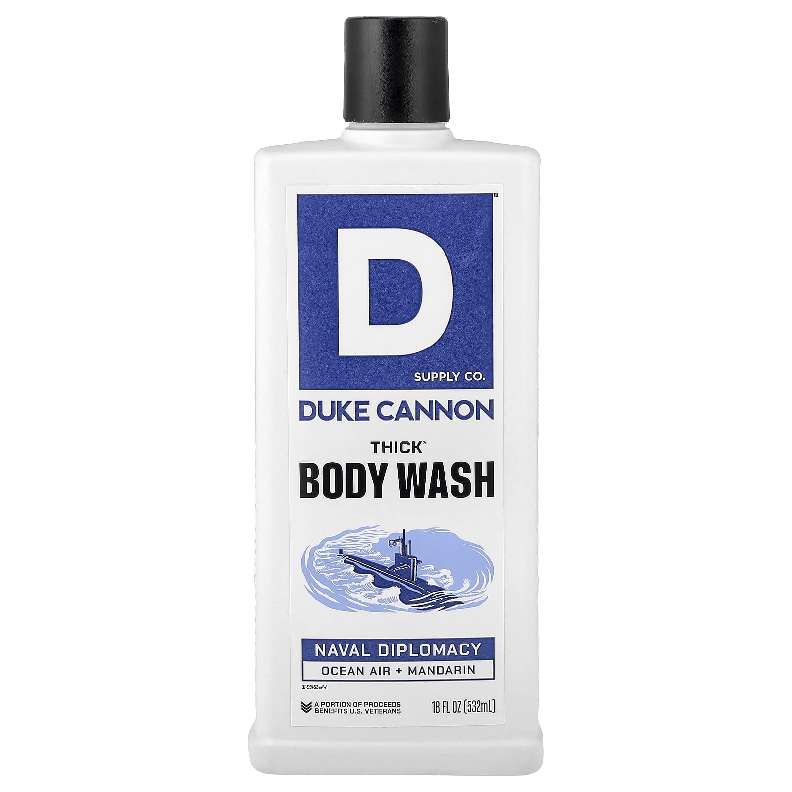 Duke Cannon Supply Co., Thick® Body Wash, Naval Diplomacy, 18 fl oz (532 ml)