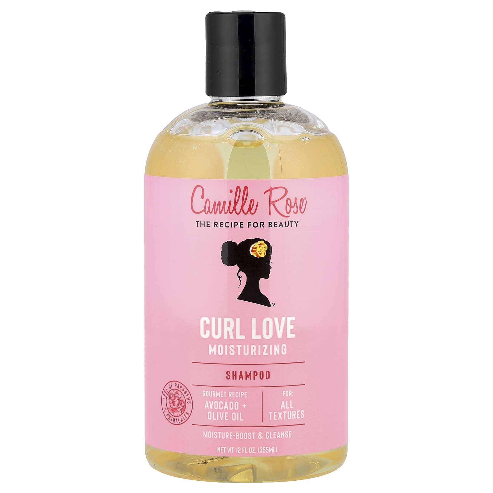 Camille Rose, Curl Love Moisturizing, Shampoo, For All Textures, 12 fl oz (355 ml)