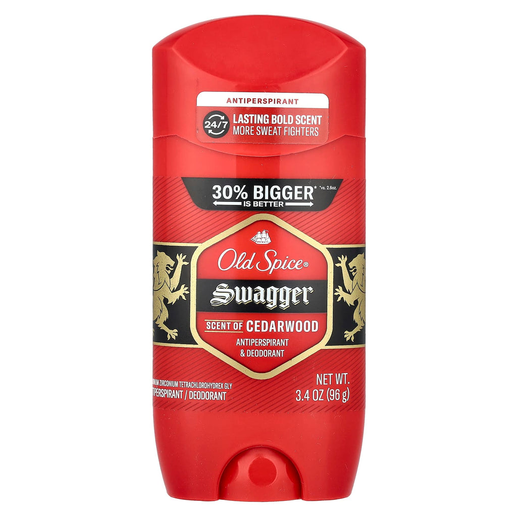 Old Spice, Swagger Antiperspirant & Deodorant, Cedarwood, 3.4 oz (96 g)