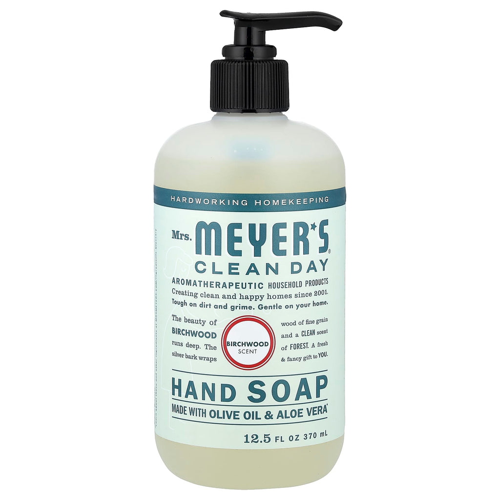 Mrs. Meyers Clean Day, Hand Soap, Birchwood, 12.5 fl oz (370 ml)