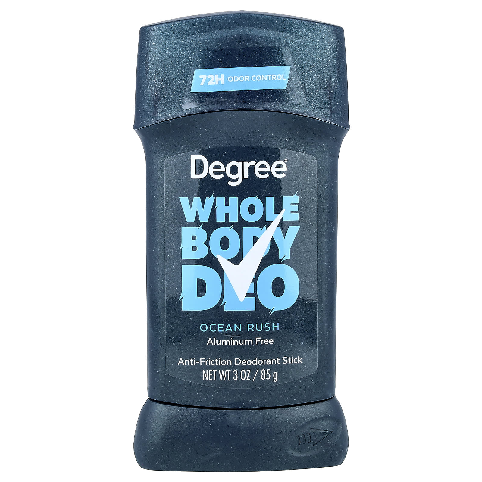 Degree, Whole Body Deo, Anti-Friction Deodorant Stick, Ocean Rush, 3 oz (85 g)