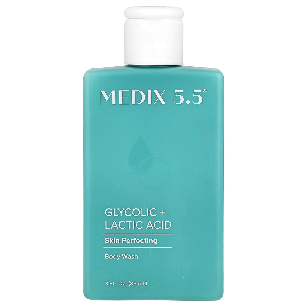 Medix 5.5, Body Wash, Skin Perfecting, Glycolic + Lactic Acid , 3 fl oz (89 ml)