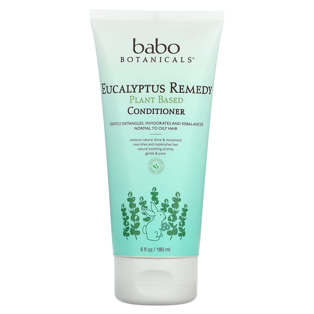 Babo Botanicals, Eucalyptus Remedy Plant Based Conditioner, Normal to Oily Hair, 6 fl oz (180 ml)