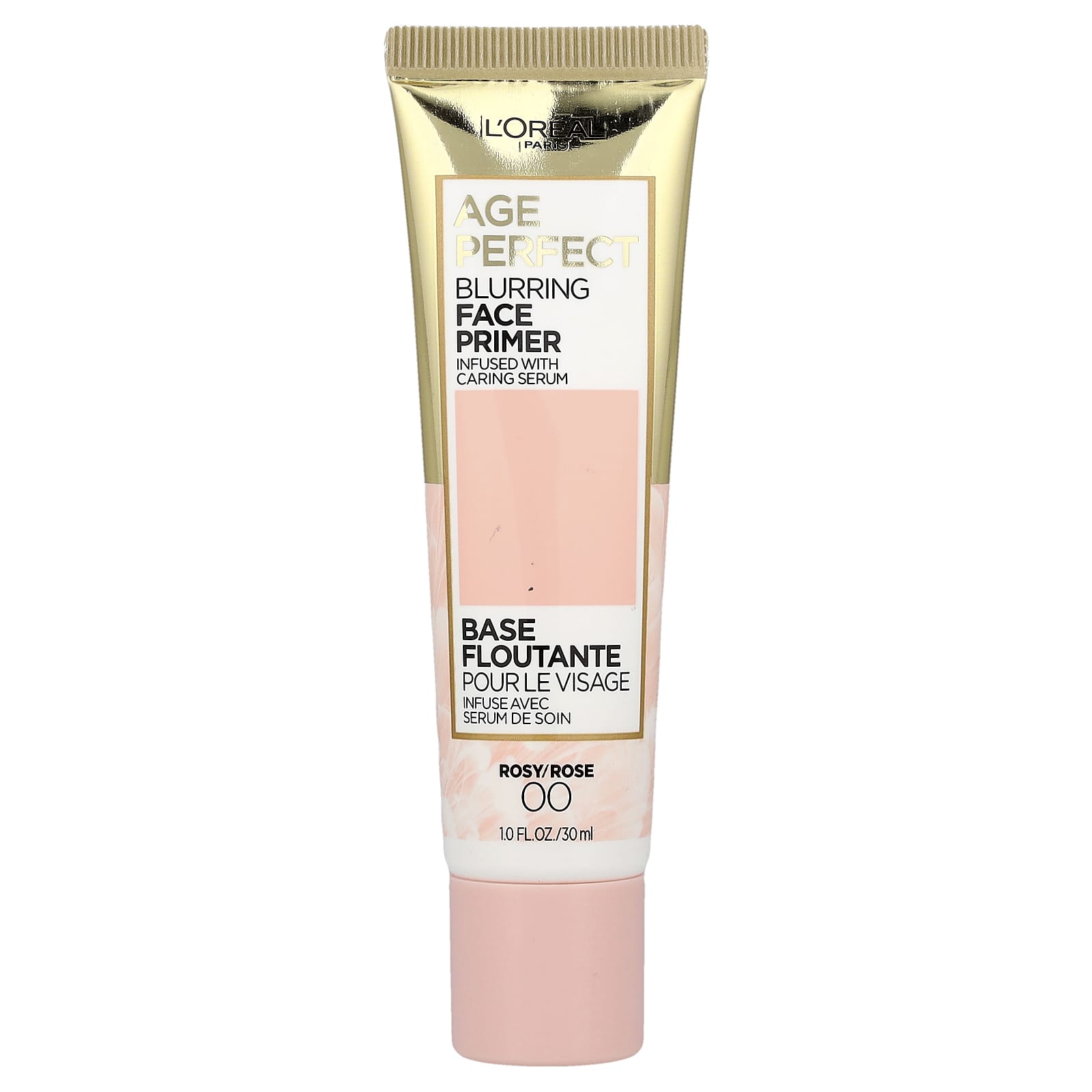 L'Oréal, Age Perfect, Blurring Face Primer, 00 Rosy/Rose, 1 fl oz (30 ml)