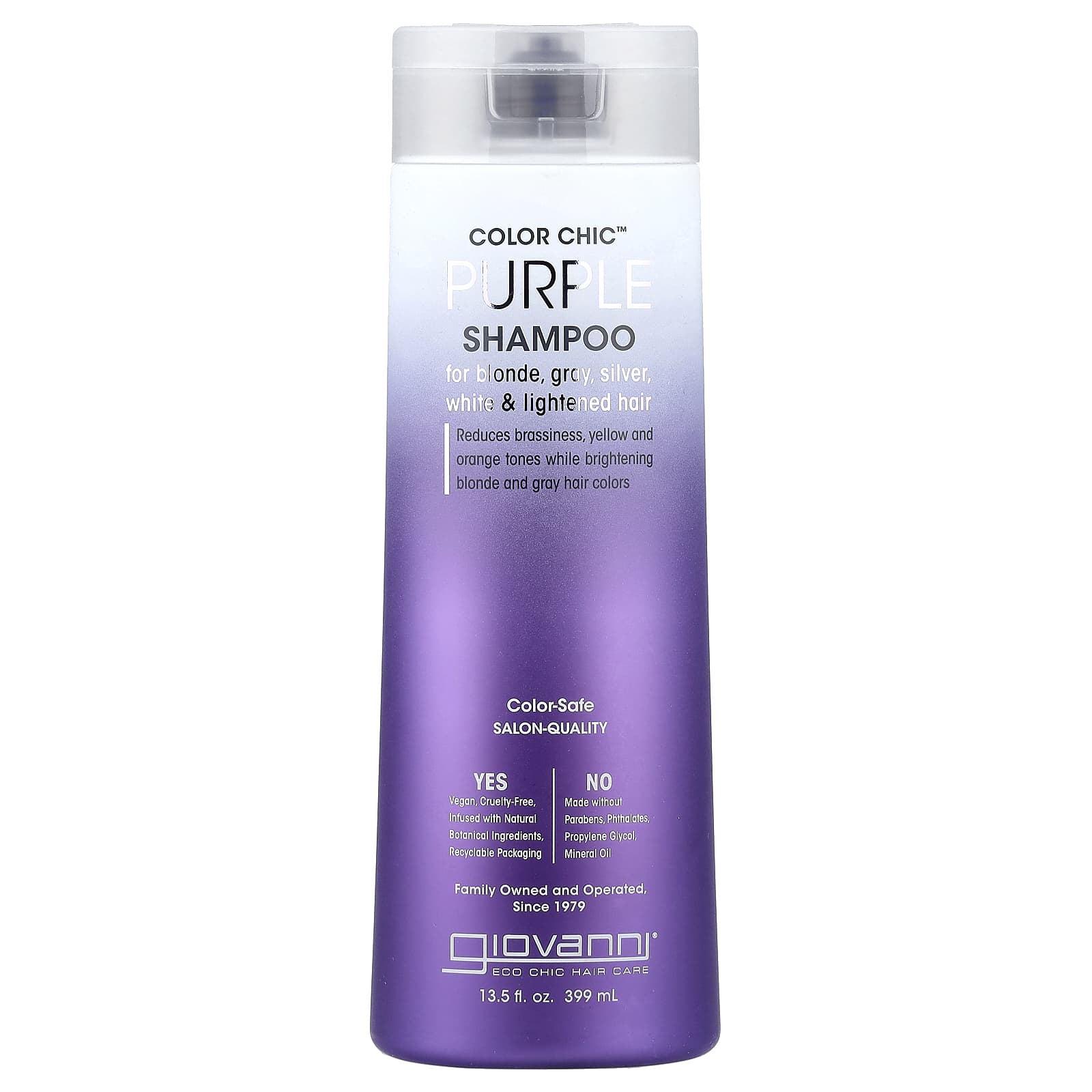 Giovanni, Color Chic™, Purple Shampoo , 13.5 fl oz (399 ml)