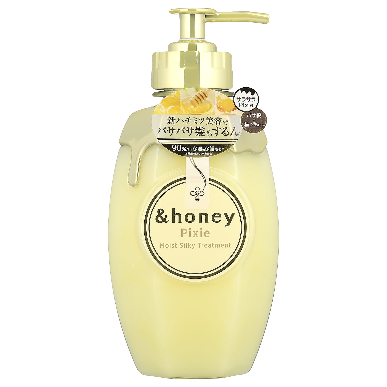 &honey, Pixie Moist Silky Treatment, Luminous Fleur Honey, 15.5 fl oz (440 g)