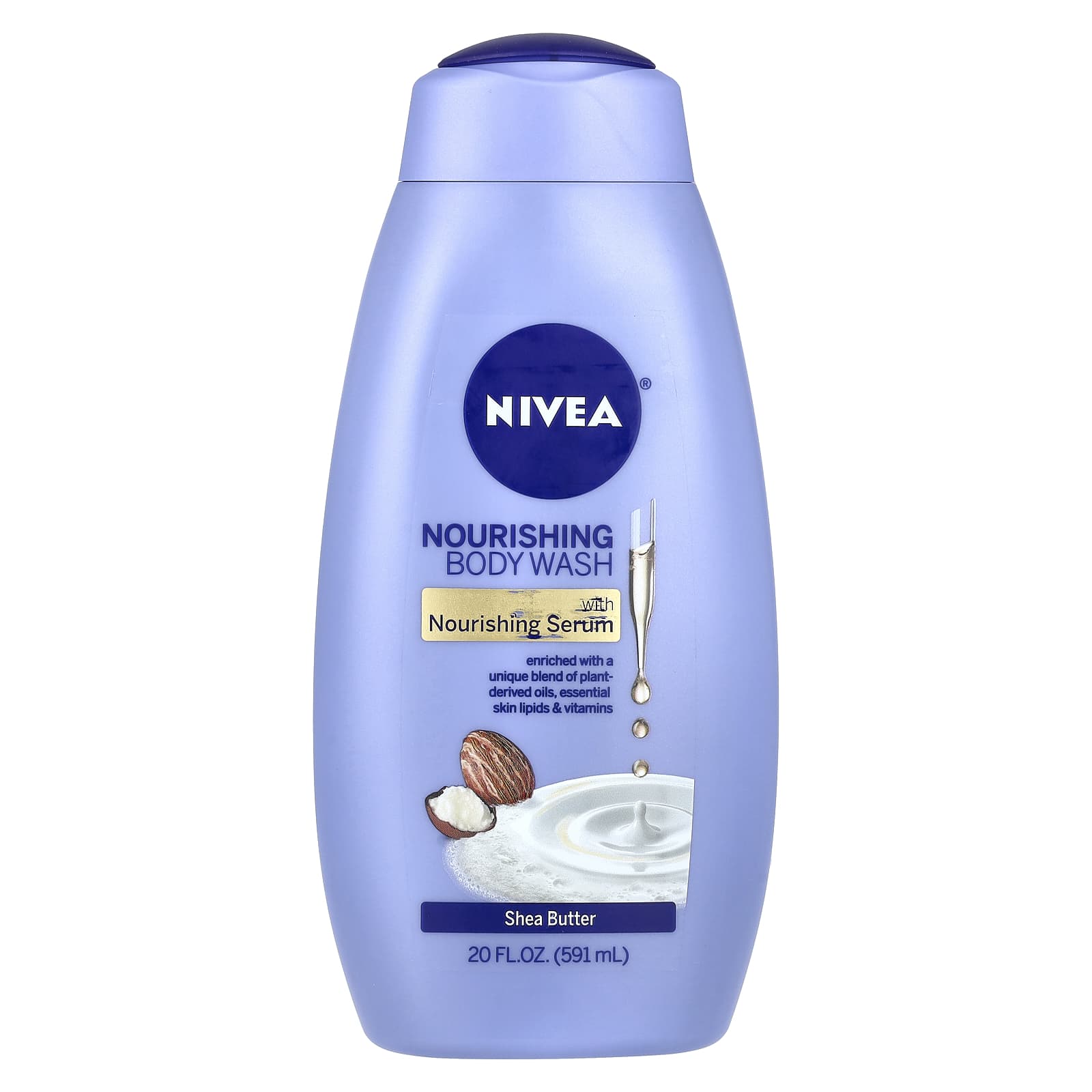 Nivea, Nourishing Body Wash, Shea Butter, 20 fl oz (591 ml)