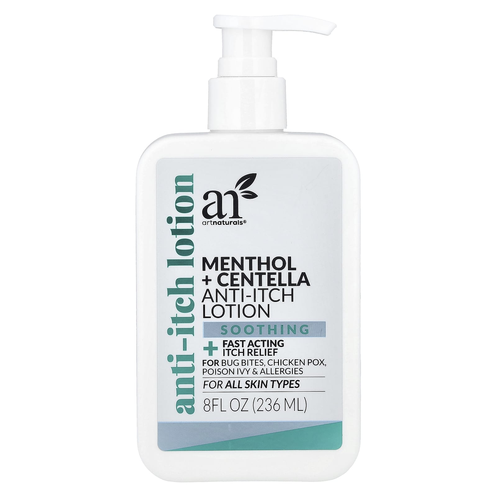 artnaturals, Menthol + Centella Anti-Itch Lotion, For All Skin Types, 8 fl oz (236 ml)
