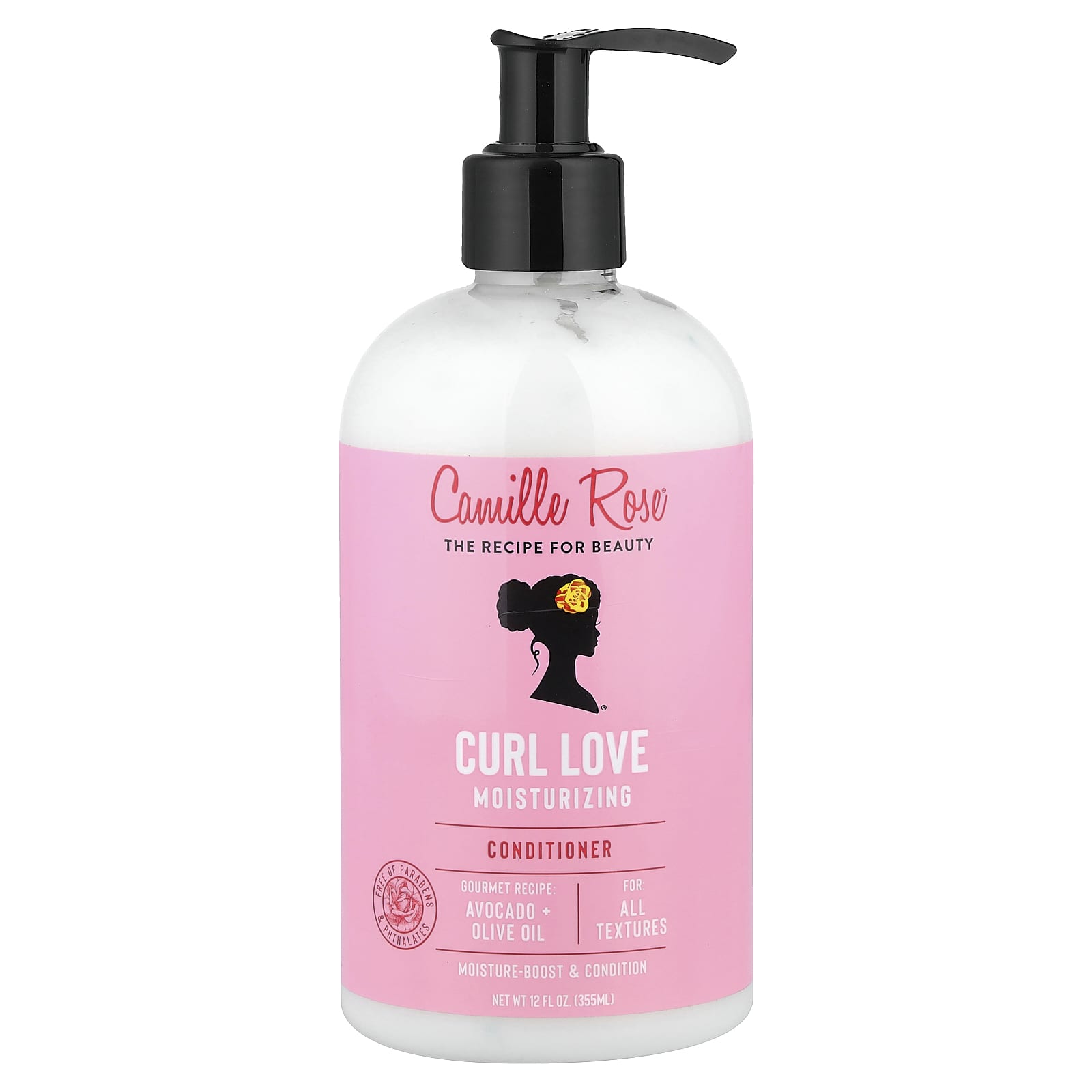 Camille Rose, Curl Love Moisturizing, Conditioner, For All Textures, 12 fl oz (355 ml)