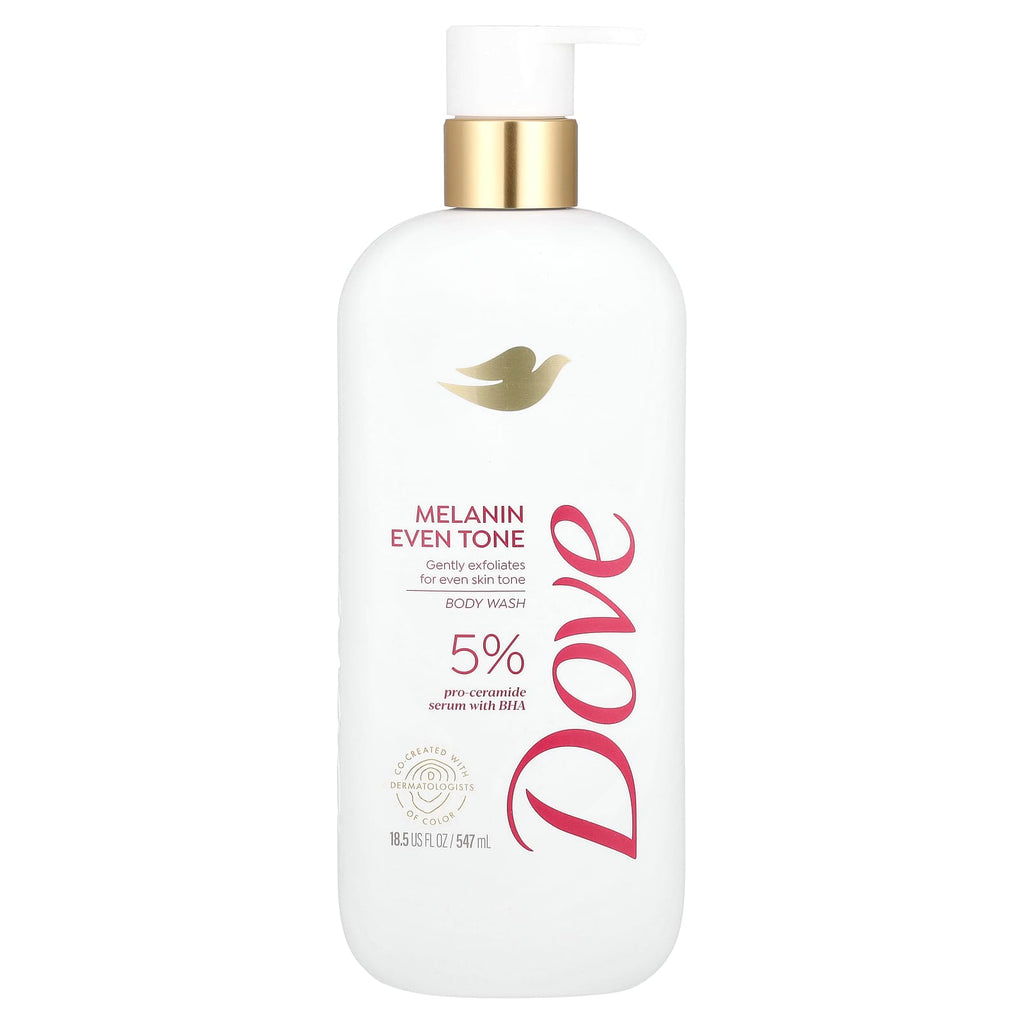 Dove, Melanin Even Tone Body Wash, 18.5 fl oz (547 ml)