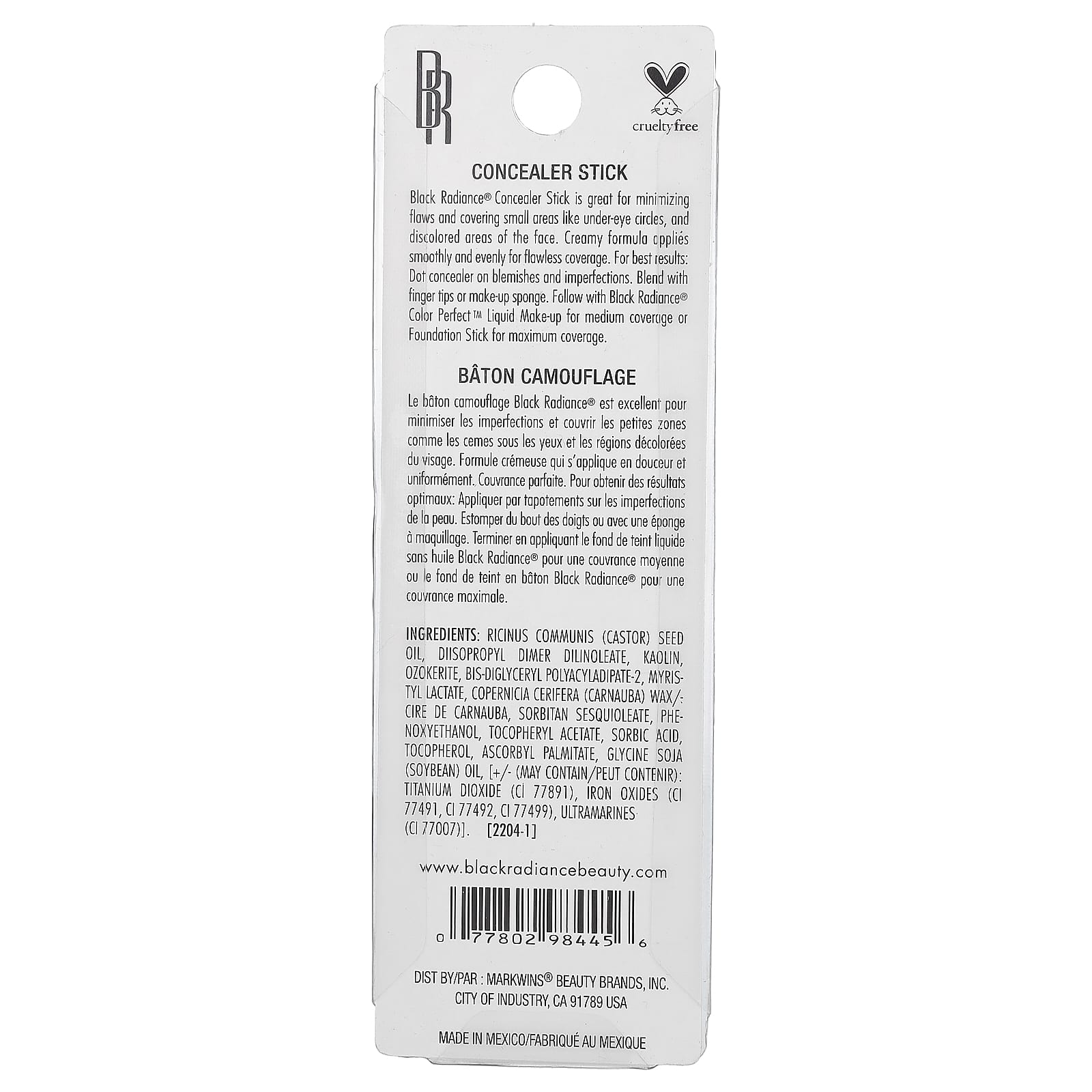 Black Radiance, Concealer Stick, CA8001 Light Claire, 0.18 oz (5.1 g)