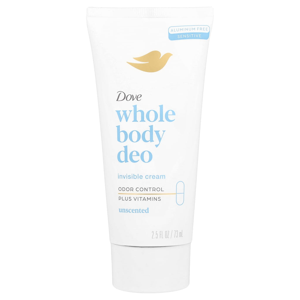 Dove, Whole Body Deo, Unscented, 2.5 fl oz (73 ml)