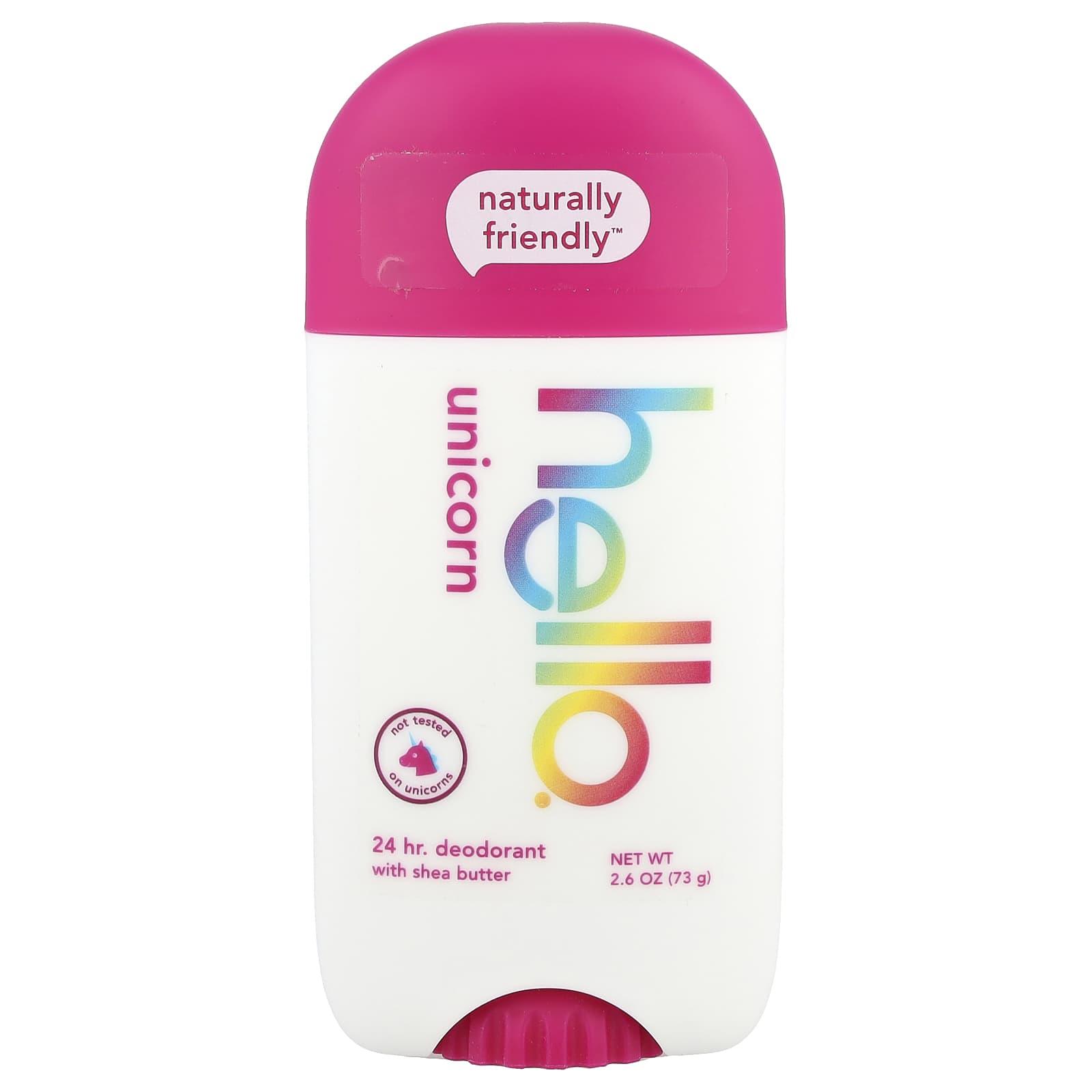 Hello, 24 Hr Deodorant with Shea Butter, Unicorn, 2.6 oz (73 g)