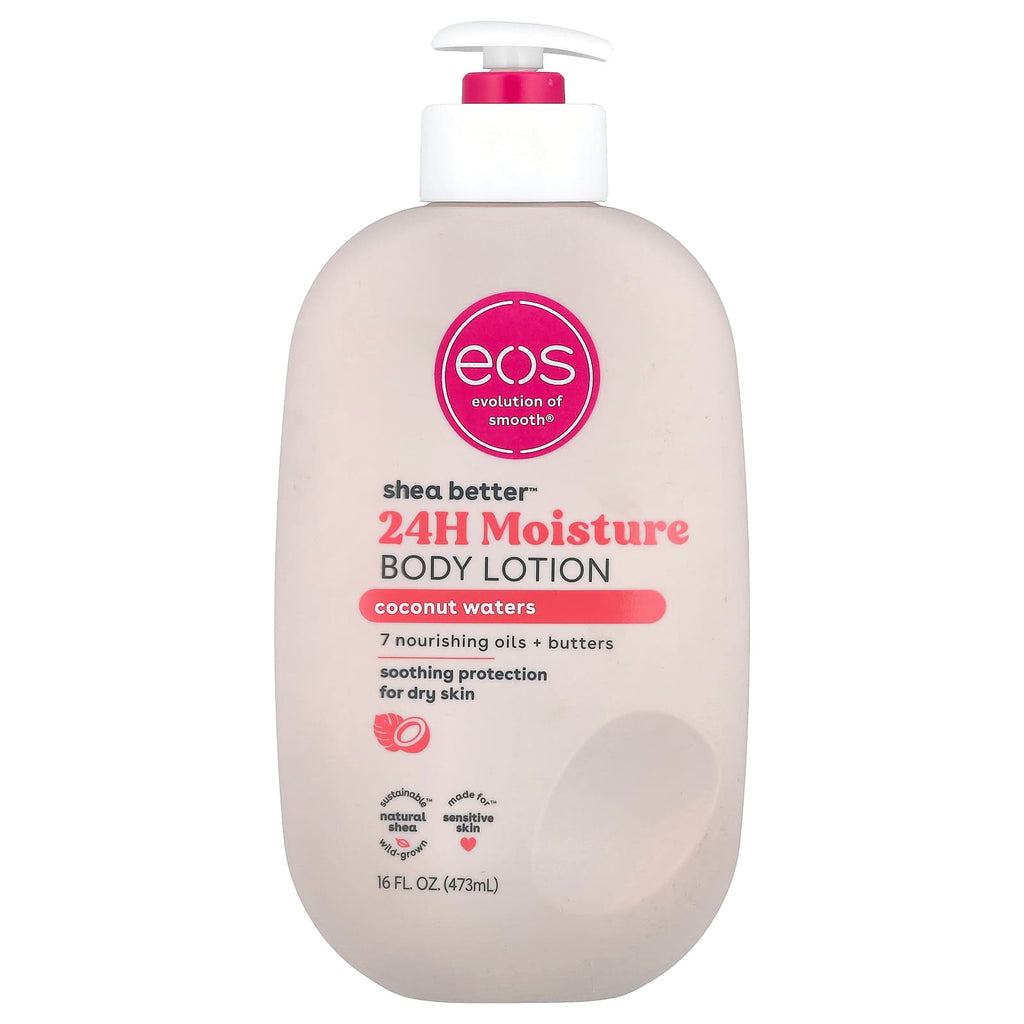 EOS, Shea Better™, 24H Moisture Body Lotion, Coconut Waters, 16 fl oz (473 ml)