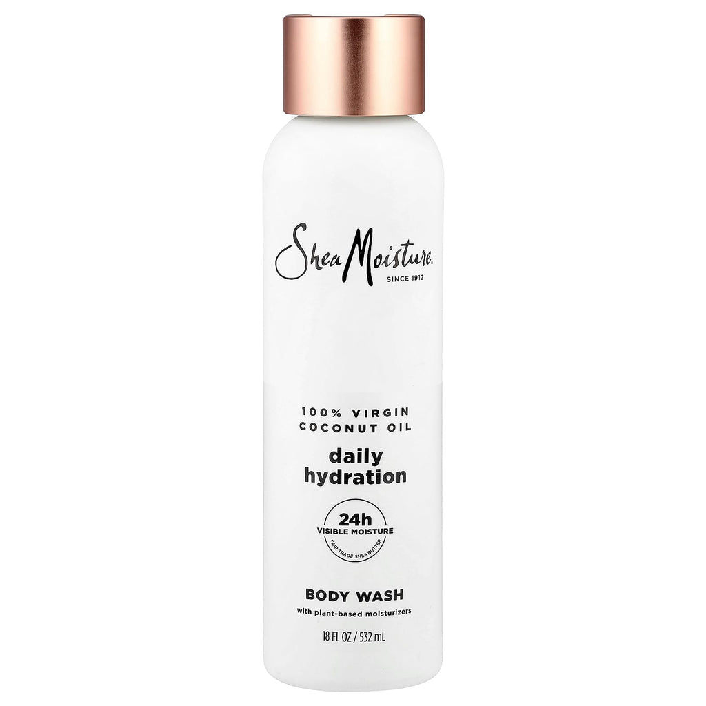 SheaMoisture, Daily Hydration Body Wash, 100% Virgin Coconut Oil, 18 fl oz (532 ml)