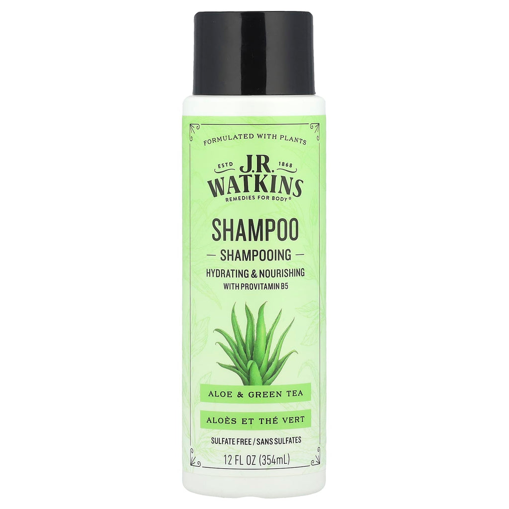 J R Watkins, Shampoo, Aloe & Green Tea, 12 fl oz (354 ml)