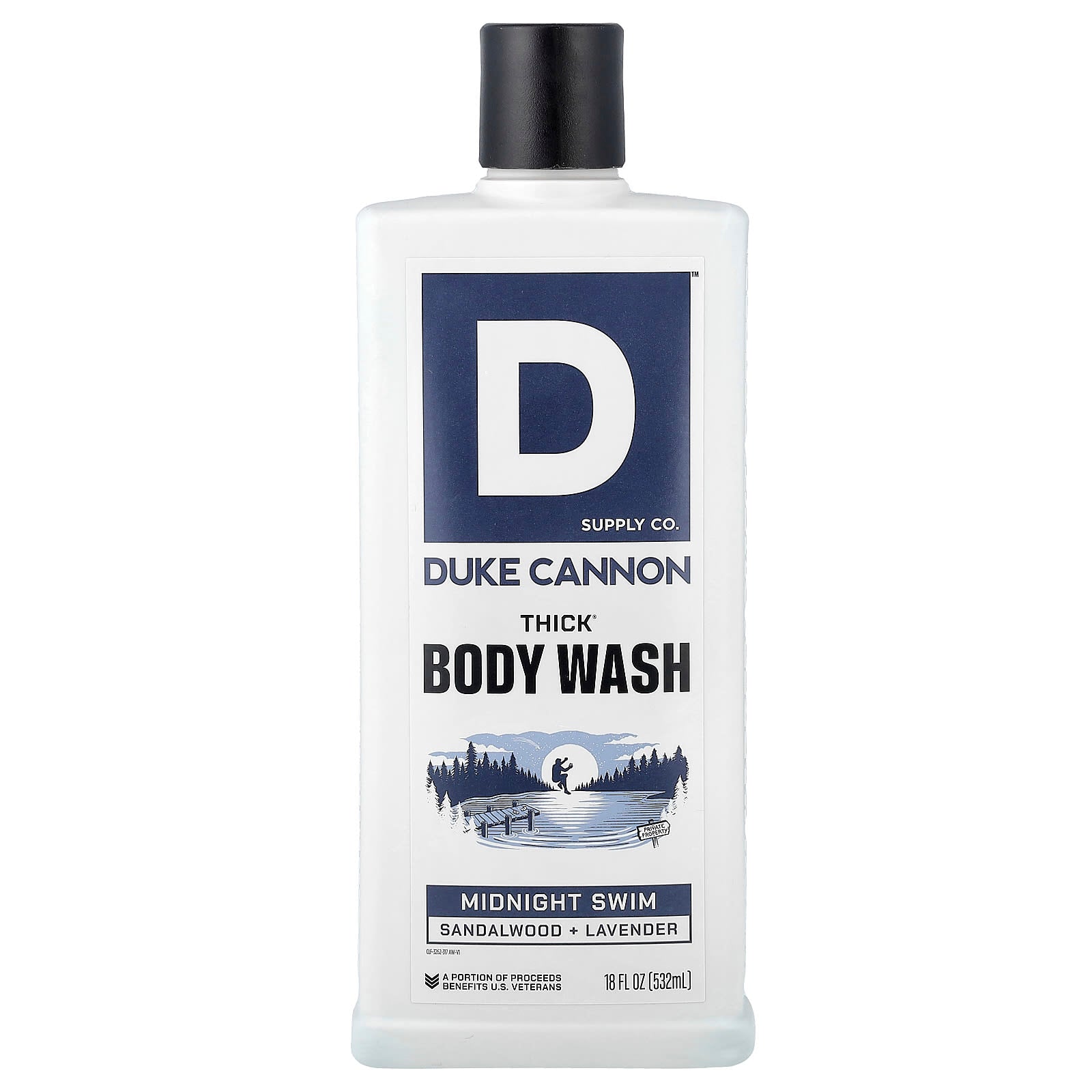 Duke Cannon Supply Co., Thick® Body Wash, Midnight Swim, 18 fl oz (532 ml)
