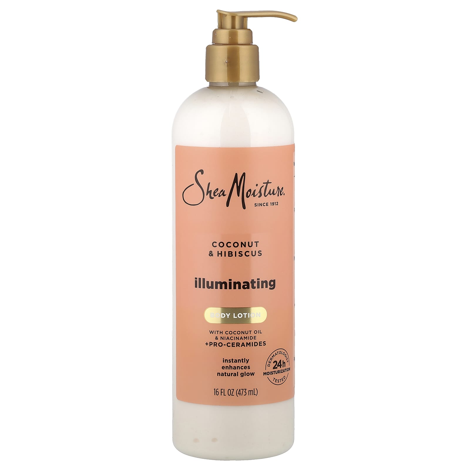 SheaMoisture, Illuminating Body Lotion, Coconut & Hibiscus, 16 fl oz (473 ml)