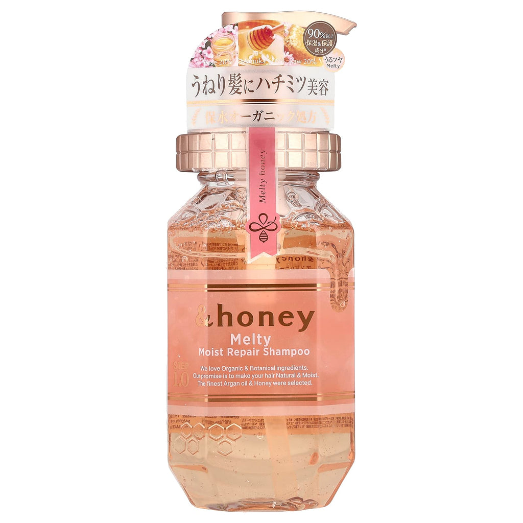 &honey, Melty Moist Repair Shampoo, Pure Rose Honey, 14.9 fl oz (440 ml)
