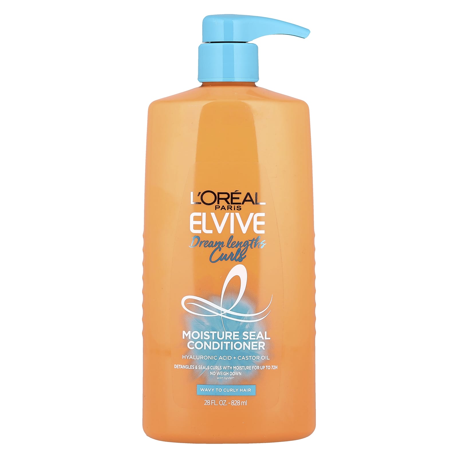 L'Oréal, Elvive, Dream Lengths Curls, Moisture Seal Conditioner, Wavy To Curly Hair , 28 fl oz (828 ml)