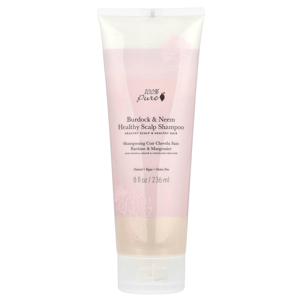100% PURE, Burdock & Neem Healthy Scalp Shampoo, 8 fl oz (236 ml)