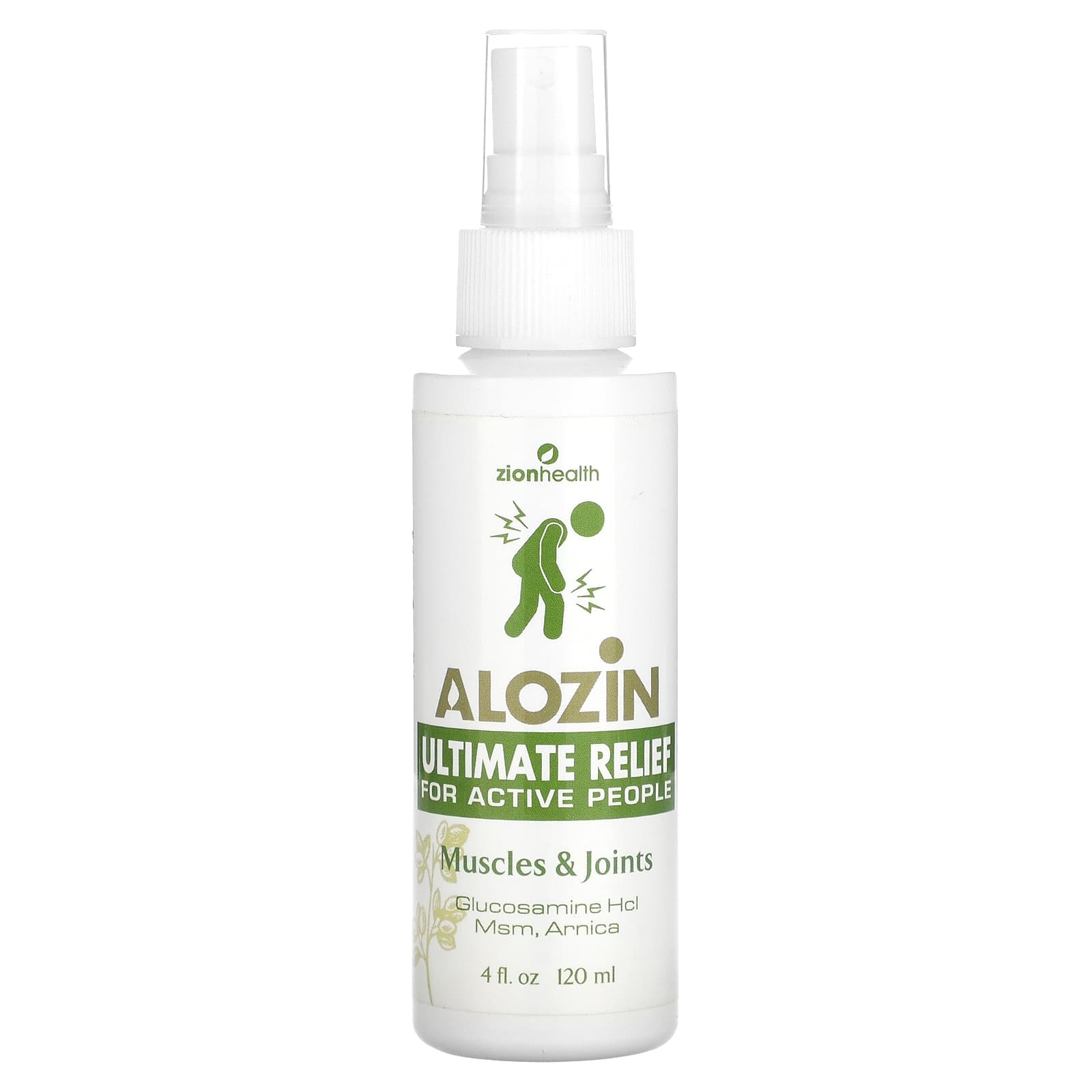 Zion Health, Alozin Ultimate Relief, Muscles & Joints, 4 fl oz (120 ml)
