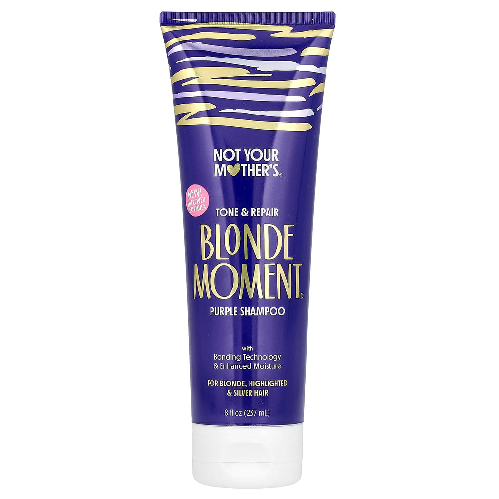 Not Your Mother's, Blonde Moment, Tone & Repair Purple Shampoo, For Blonde, Highlighted & Silver Hair, 8 fl oz (237 ml)