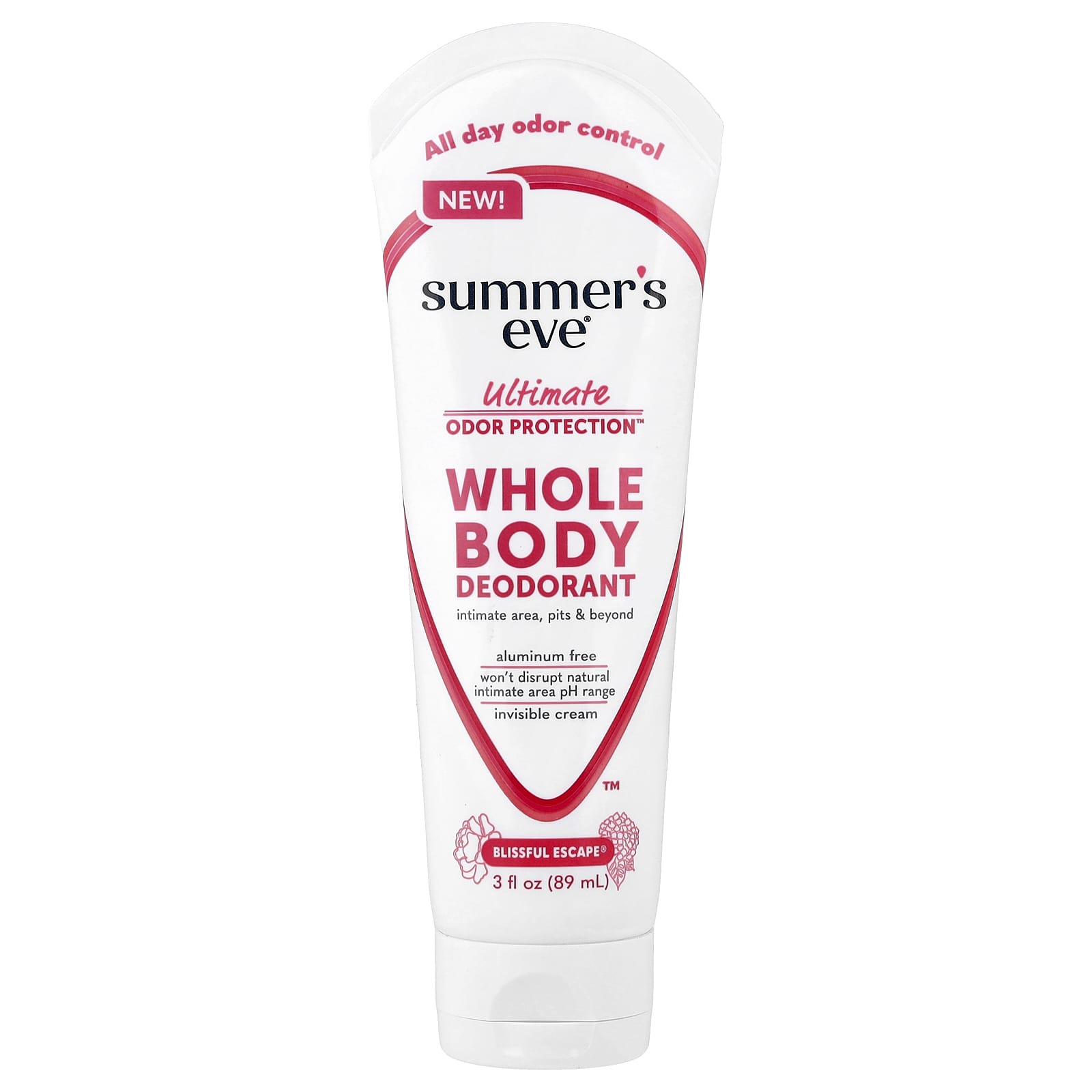 Summer's Eve, Ultimate Odor Protection™, Whole Body Deodorant, Blissful Escape®, 3 fl oz (89 ml)
