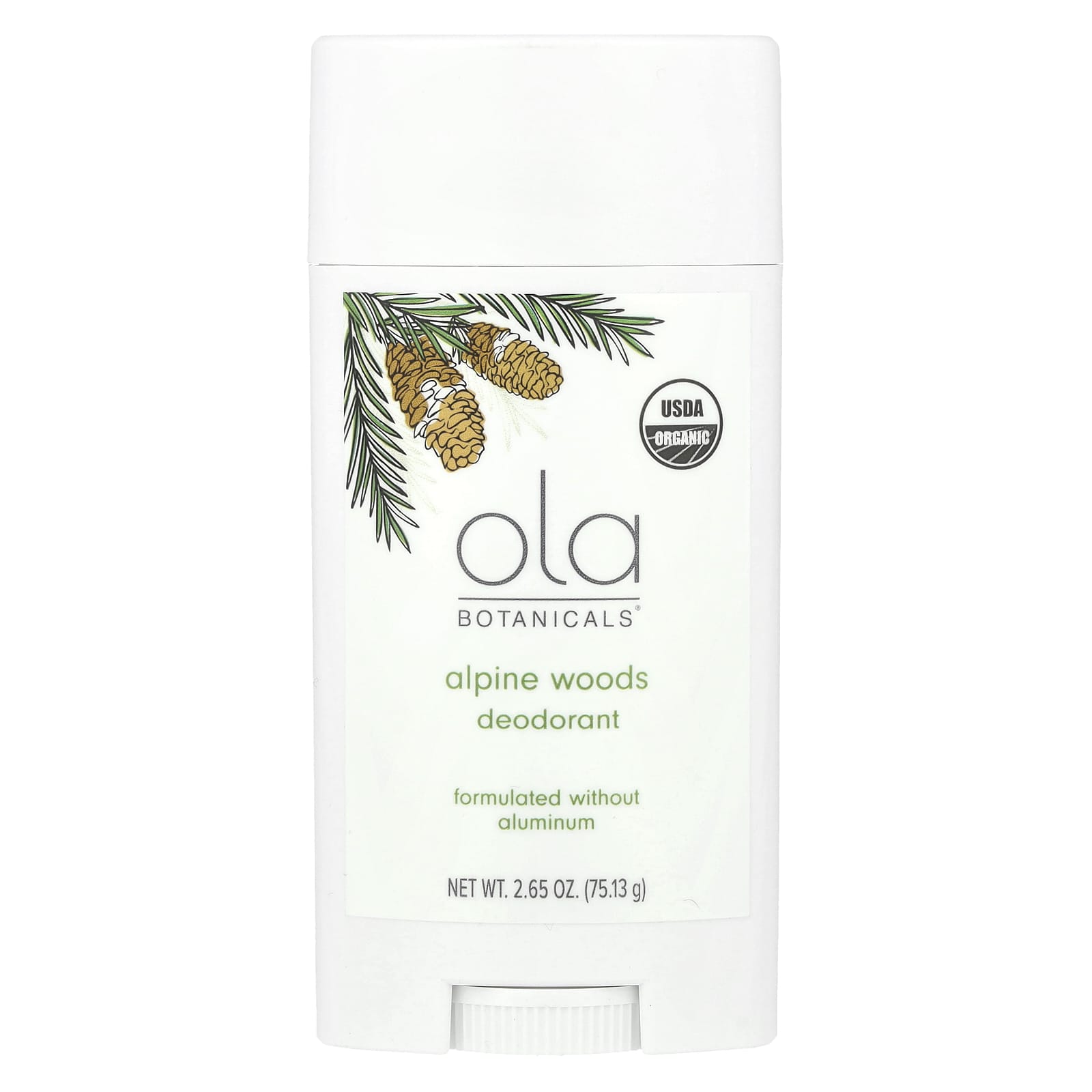 Dr. Mercola, Ola Botanicals® Deodorant, Alpine Woods, 2.65 oz (75.13 g)