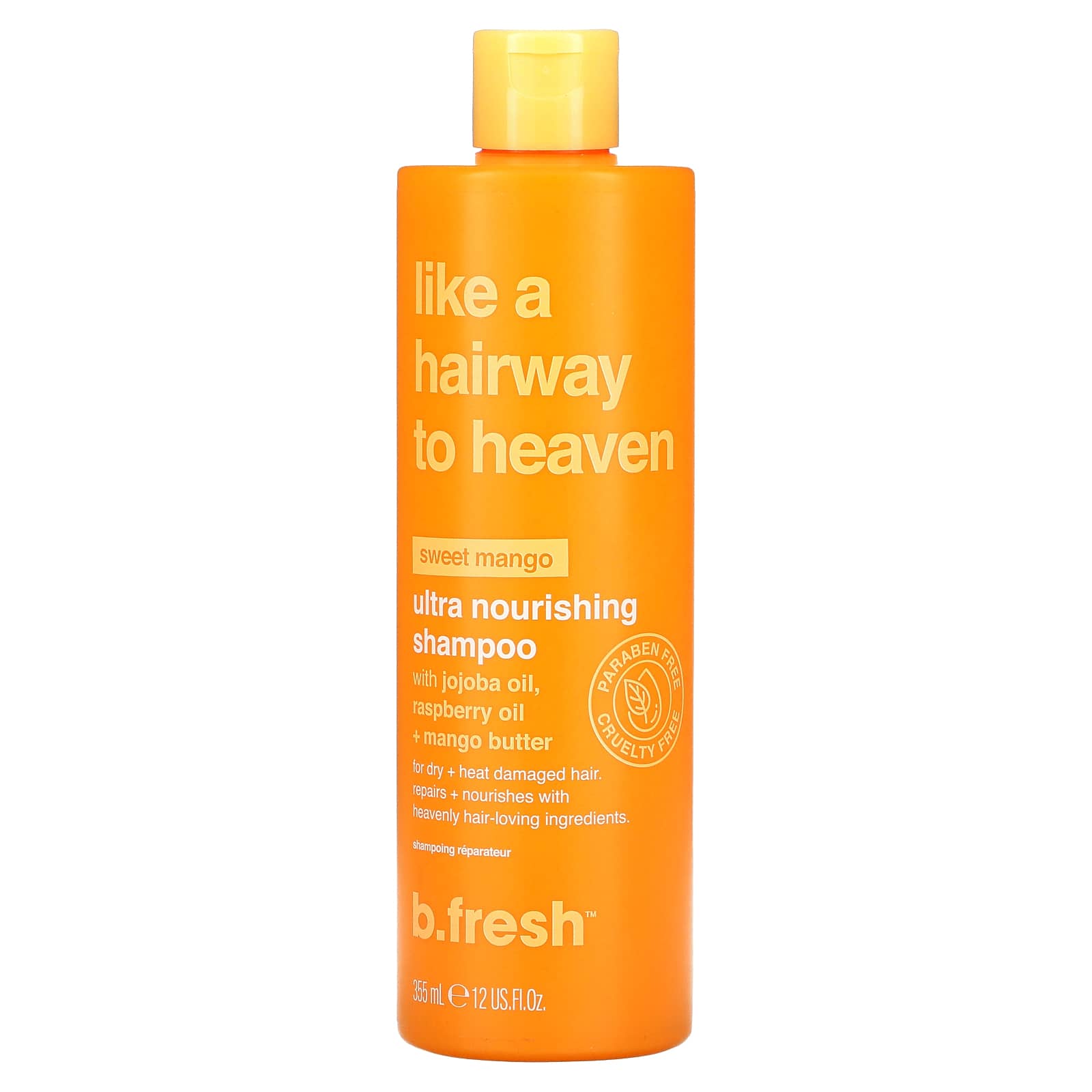 b.fresh, Ultra Nourishing Shampoo, For Dry + Heat Damaged Hair, Sweet Mango, 12 fl oz (355 ml)