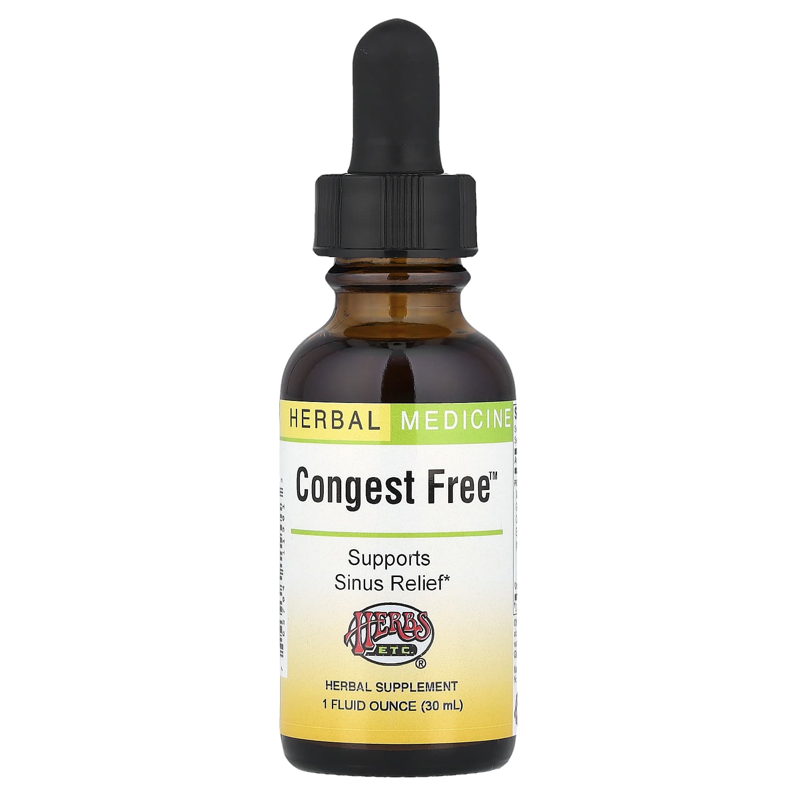 Herbs Etc., Congest Free™, 1 fl oz (30 ml)
