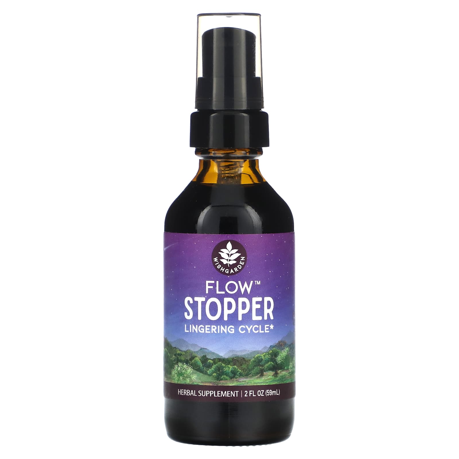 WishGarden Herbs, Flow Stopper Lingering Cycle, 2 fl oz (59 ml)