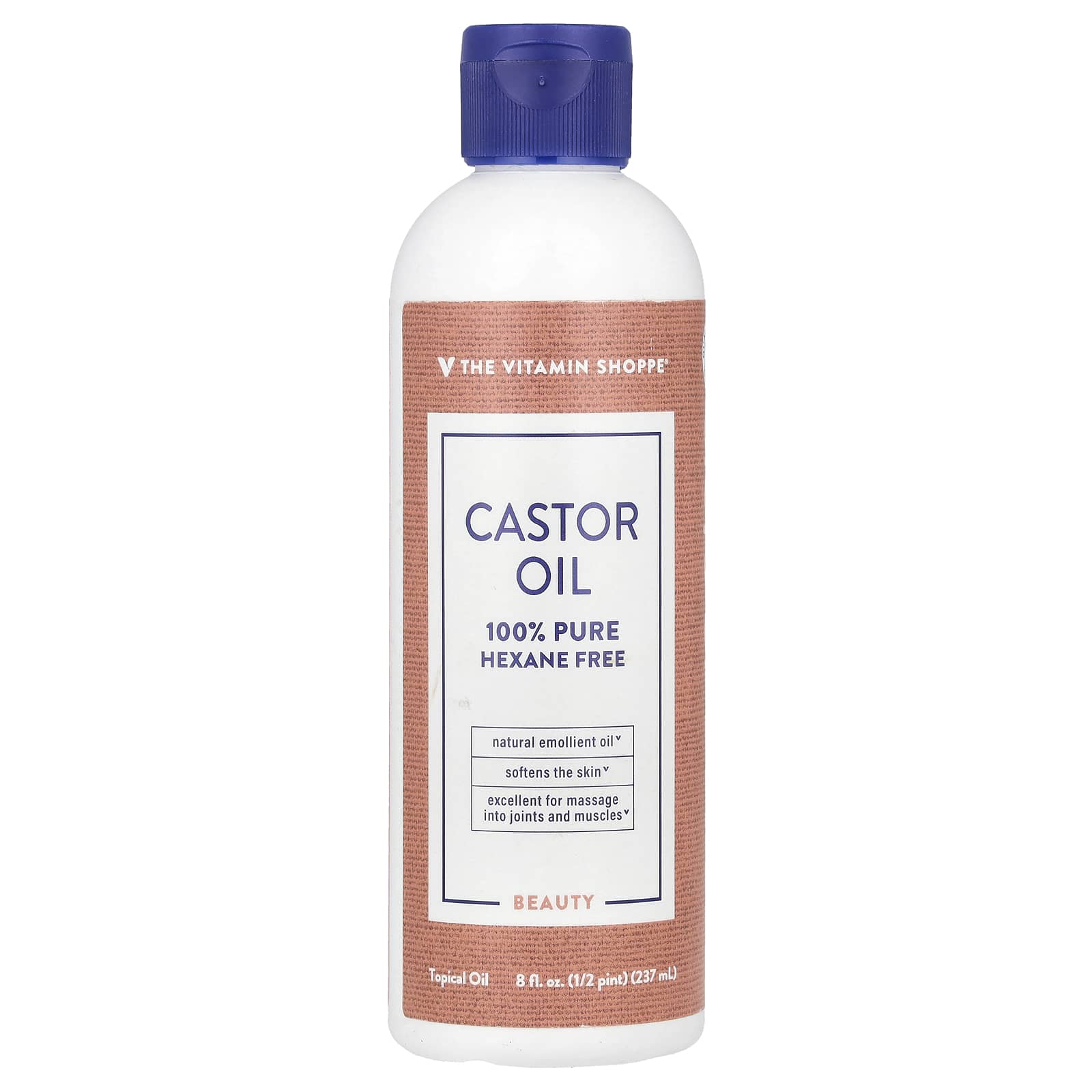 The Vitamin Shoppe, Castor Oil, 8 fl oz (237 ml)