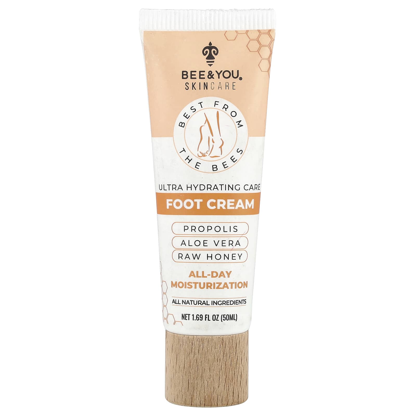 Bee & You, Ultra Hydrating Care Foot Cream, 1.69 fl oz (50 ml)